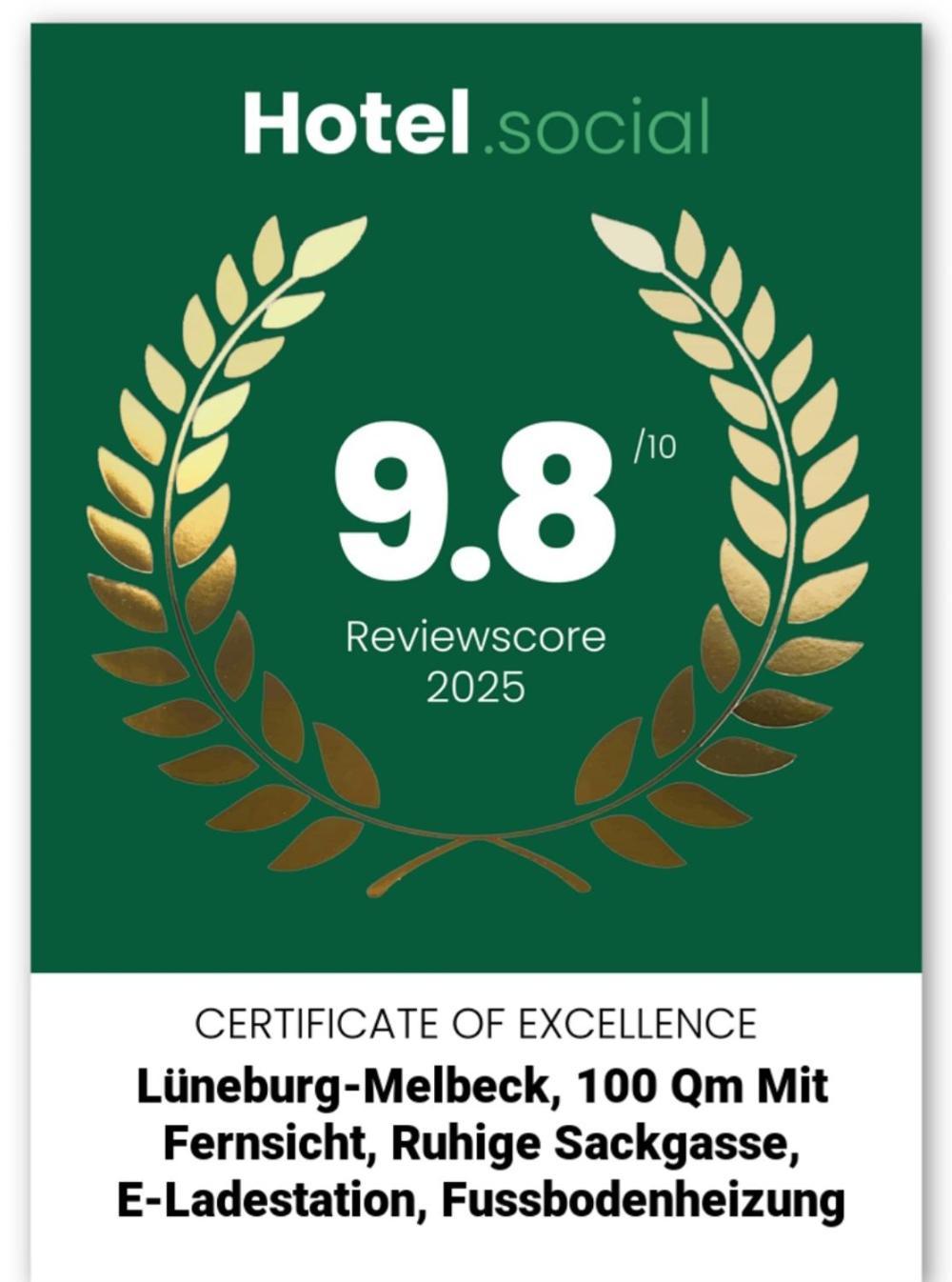 Lueneburg-Melbeck, 105 Qm Mit Fernsicht, Ruhige Sackgasse, Fussbodenheizung, Wallbox Gegen Gebuehr المظهر الخارجي الصورة